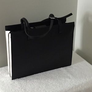 French Connection Black & White purse